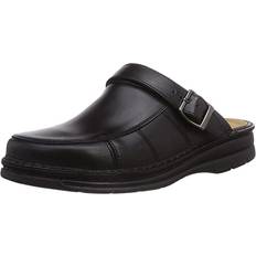 Schnürung - Schwarz Holzschuhe Clogs schwarz 19744 222