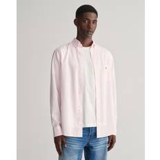 Gant Pink Clothing Gant Men Regular Fit Striped Poplin Shirt Pink