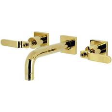 Faucets Kingston Brass KS6122KL Whitaker Two-Handle Polished Brass