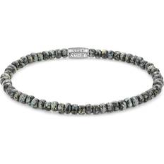 Metal - Unisex Armbånd Rebel & Rose Bracelet Glass Rocks Black Leopard RR-40116-S-S Ladies Mid-36955 Brand, one size, Non-precious metals, Not gemstone