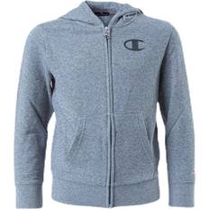 Champion Legacy Zip Hoodie Junior Grey, Unisex, Tøj, Skjorter, Grå