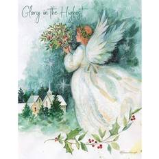 Artículos de Fiesta Lang Angel of Christmas Cards, Box of 18