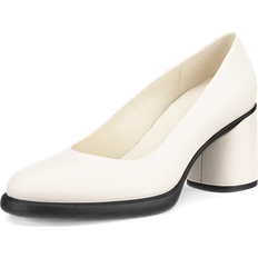 Ecco Vita Pumps ecco Sculpted LX 55 Escarpins En Cuir À Talon Carré - Blanc
