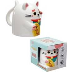 Puckator Novelty Upside Down Ceramic Maneki Neko Lucky