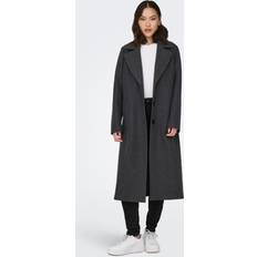 Mujer Abrigos Only Emma Life Reg. Long Coat Dark Grey Multicolor