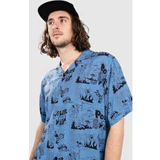 Poler Aloha Shirt mystic portal blue