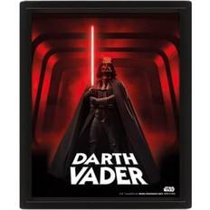 Trä Posters Star Wars Darth Vader Black/Red Poster 20x25cm