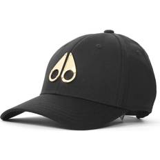 Cuero Gorras Moose Knuckles Gold Logo Icon Cap Black