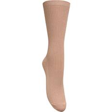 strømper Telma Solid praline brown