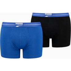 Puma Gentle Retro Boxer Herren, 2er-Pack, Schwarz/Blau, Größe: XL, Kleidung