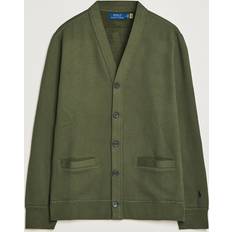 Herre - Polo Cardigans Polo Ralph Lauren RL Fleece Cardigan Armadillo Green Grønn