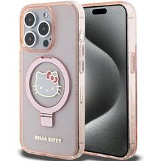 Hello Kitty iPhone 15 Pro Skal Ring Stand MagSafe Rosa