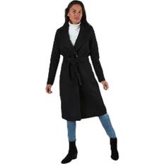 Acrylic Coats Only Gina Wool Wrap Coat - Black