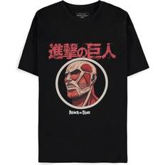 Titanium T-shirts On Anime T-Shirt Colossus Titan - Black