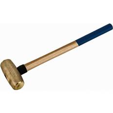 Rubber Hammers Non-Marring 10 lb, 2" Face Dia, Bronze Head OAL