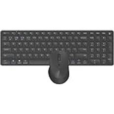 Rapoo 9700M trådlöst tangentbord Bluetooth-ergonomisk Mac, Laddningsbart batteri, klick, Anslutning enheter