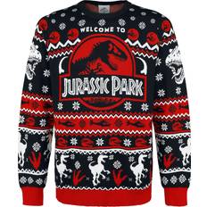 Julesweaters - Multifarvet Sweatere Jurassic Park Christmas jumper Logo till Herrer multifarvet