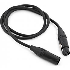 Kablar Gear4music XLR M - XLR F Pro-kabel 1m 1m