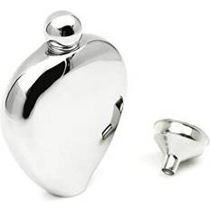 Grey Hip Flasks 6oz Popular Heart Shaped Hip Flask