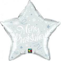 Christmas Latex Balloons Qualatex Merry Christmas Star Shaped Festive Foil Balloon