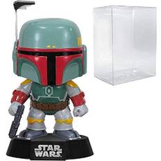 Funko Pop! Star Wars: Boba Fett #08 Vinyl Bobble-Head Figure Bundled with Pop Box Protector Case