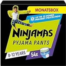 Pampers Pannolini Pampers NINJAMAS Pantaloni pigiama Astronavi, 54 pezzi, 8 anni, 27kg-43kg