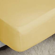Textiles Belledorm Saffron Easycare Percale Bed Sheet Yellow