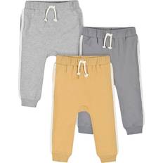 Yellow Trousers Gerber Baby Boys Toddler 3-Pack Jogger Pants, Mustard and Months