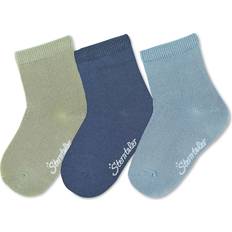 Bambù Calzini Sterntaler Calzini 3er-Pack Uni Bamboo Blu