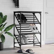 VidaXL Schwarz Flurmöbel & Zubehör vidaXL Engineered Wood Shoe Rack