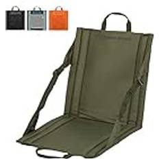 Folding Camping Chair – Portable Lightweight Foldable Camp Chairs, for Stadium Seat, Bleacher Seat With Back Support Pocket