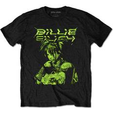 Billie Eilish Unisex Illustration Offizielles Schwarz T-Shirt