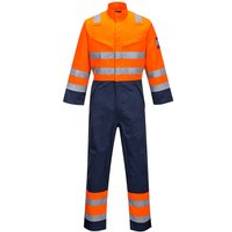 S Overalls Portwest Modaflame RIS Navy/Orange Coverall MV29 Orange/Navy Colour: