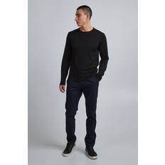 Herre - Merinould - Polotrøjer Sweatere Casual Friday Kent Merino Crew Neck Knit Mand Sweaters Merino hos Magasin Black