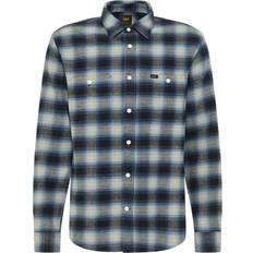 Lee Sort Tøj Lee Worker Shirt 2.0 Mand Langærmede Skjorter Regular Fit hos Magasin Tern/sort