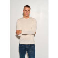 Beige - Herre - Polotrøjer Sweatere Casual Friday Kent Merino Crew Neck Knit Mand Sweaters Merino hos Magasin Light Sand