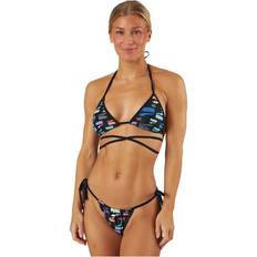 Puma Dame Bikinioverdeler Puma Damen Wrap Triangle Bikini Top, Black Combo