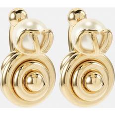 Valentino Garavani Gold VLogo Signature Pearl Earrings 0O3 Oro 18/Cream UNI