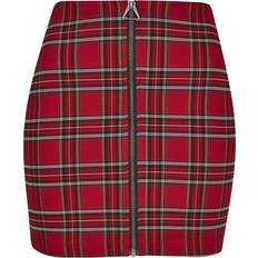 Røde Skjørt Urban Classics Short Checker Skirt Short skirt red black