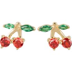 Sui Ava Juicy Fruit Ear Studs Cherry