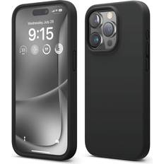 Elago Silicone Case iPhone 15 Pro Svart Vit, beige, svart