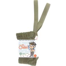 Silly Silas Børnetøj Silly Silas Granny Teddy Footed Tight with Braces - Olive Green