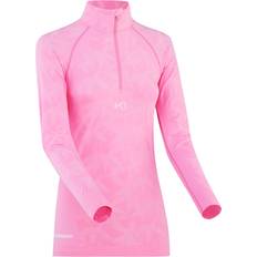 Kari Traa Butterfly Half-Zip Prism, Female, Tøj, Skjorter, Alpinsport, Lyserød