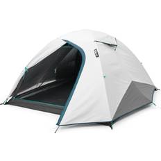 Quechua Tente De Camping MH100 3 Places Fresh & Black No Dye/caribbean Blue/dark Petrol Blue