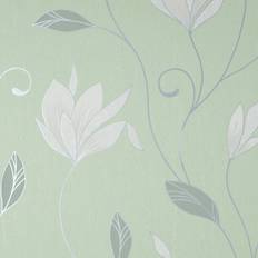 Wallpapers Crown Synergy Floral Green Wallpaper M1739