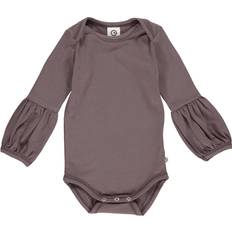 Müsli by Green Cotton Baby Mädchen Cozy Me Bell Sleeve Body Baby and Toddler Sleepers, Grape