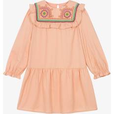 Stella McCartney Kids Kjole Med Volantdetaljer Koralrød Lyserød years