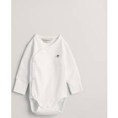 Gant Bebisar Bodys Barnkläder Gant Barn Baby Shield långärmad body 56 Vit