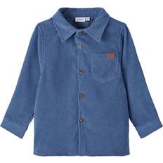 Bambino Camicie Name It Nmmberalle Ls Overshirt Camicia - Blu