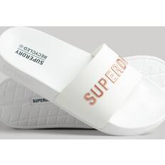 Azul Tacones y Zapatos de Tacón Superdry Code Logo Vegan Blanco Mujer - White/Orange